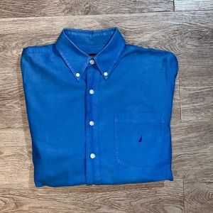 Nautical Blue Dress Shirt Signature Athletic Fit
